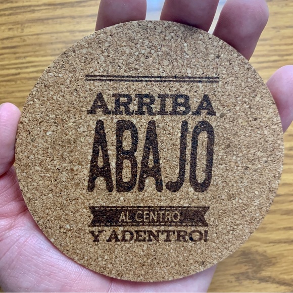 Funny Spanish Alcohol Quote Laser Engraved Cork Coaster - Picture 5 of 6
